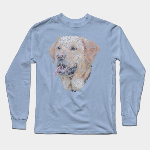 Golden Labrador Info Graphic Long Sleeve T-Shirt by shellysom91